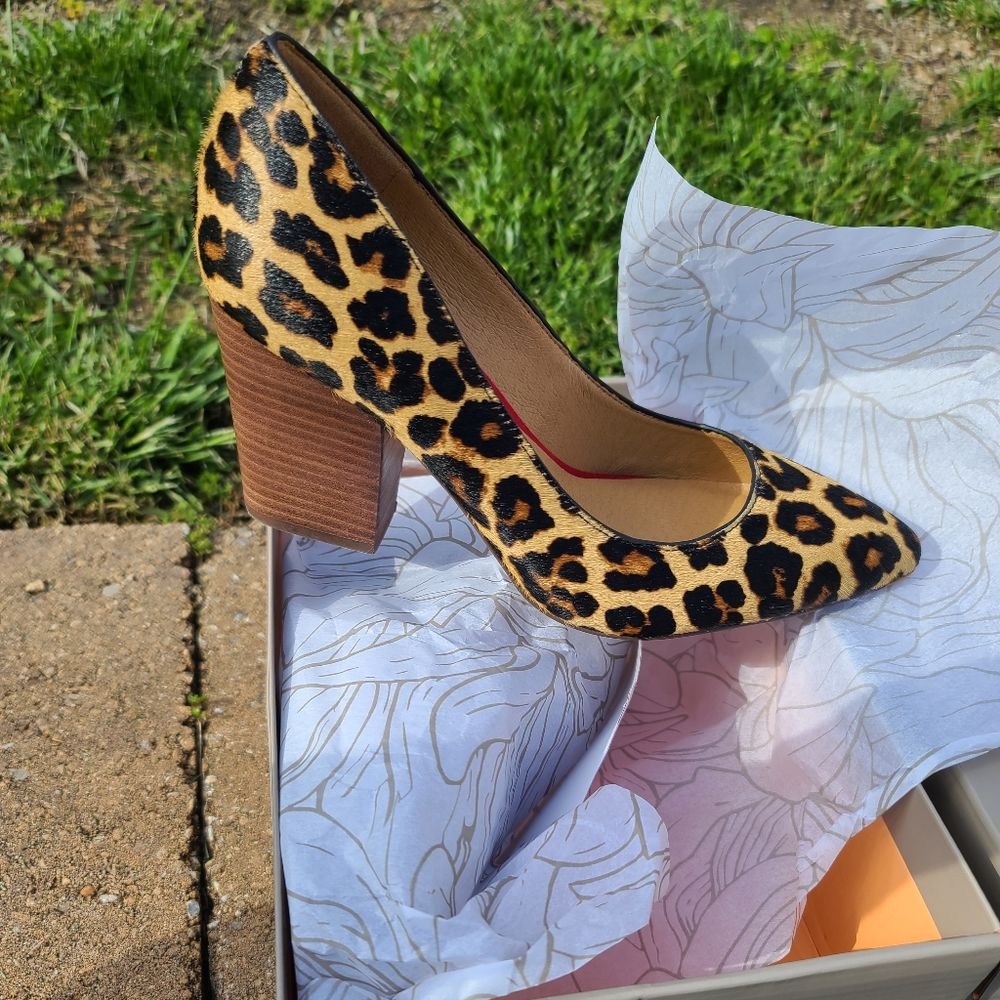 NIB cheetah print heels